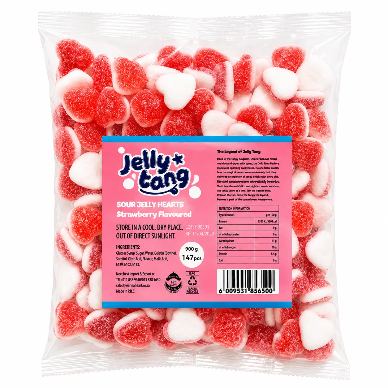 Sour Hearts 900g